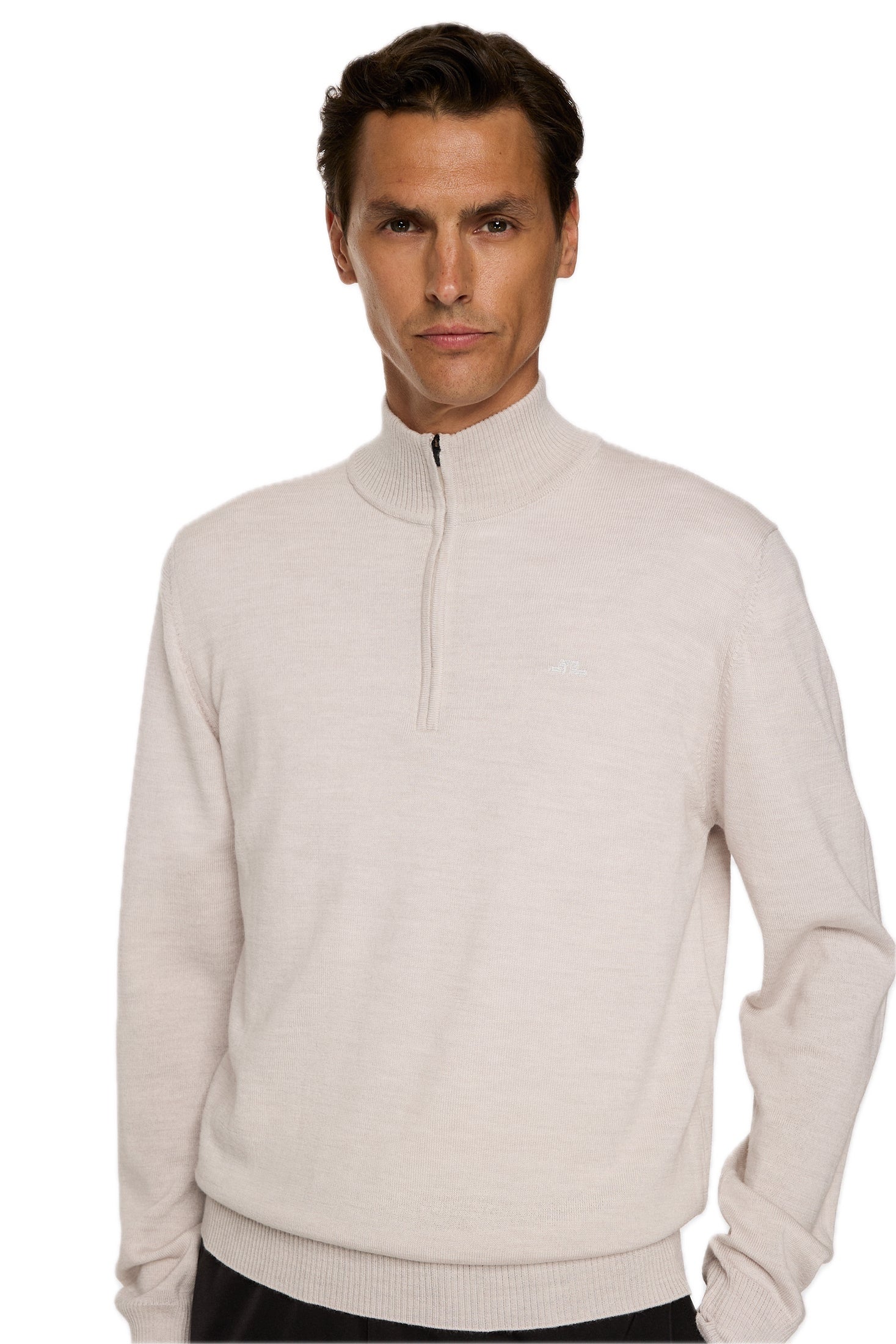 Maglione Kiyan con cerniera a un quarto da uomo Moonbeam