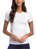 T-shirt sans coutures Pro pour femme, blanc