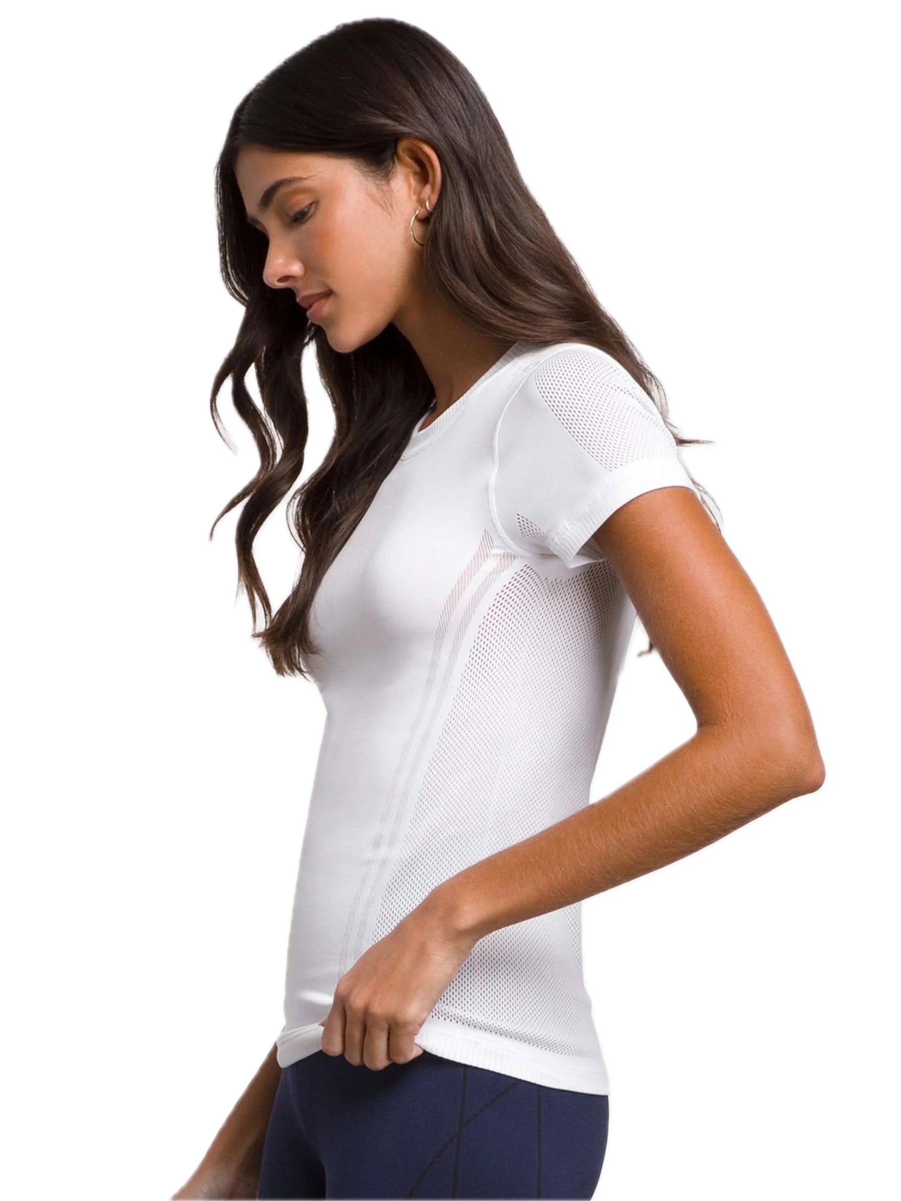 Maglietta Pro Seamless da donna bianca