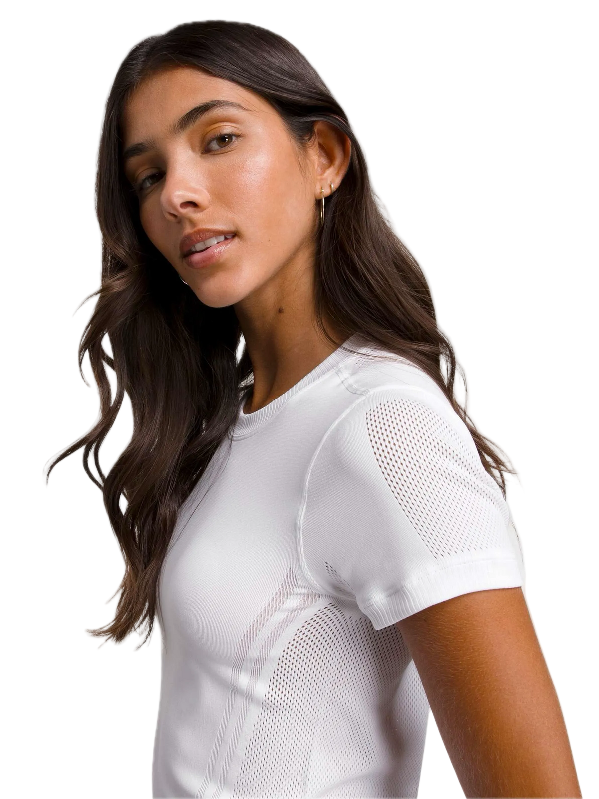 T-shirt sans coutures Pro pour femme, blanc