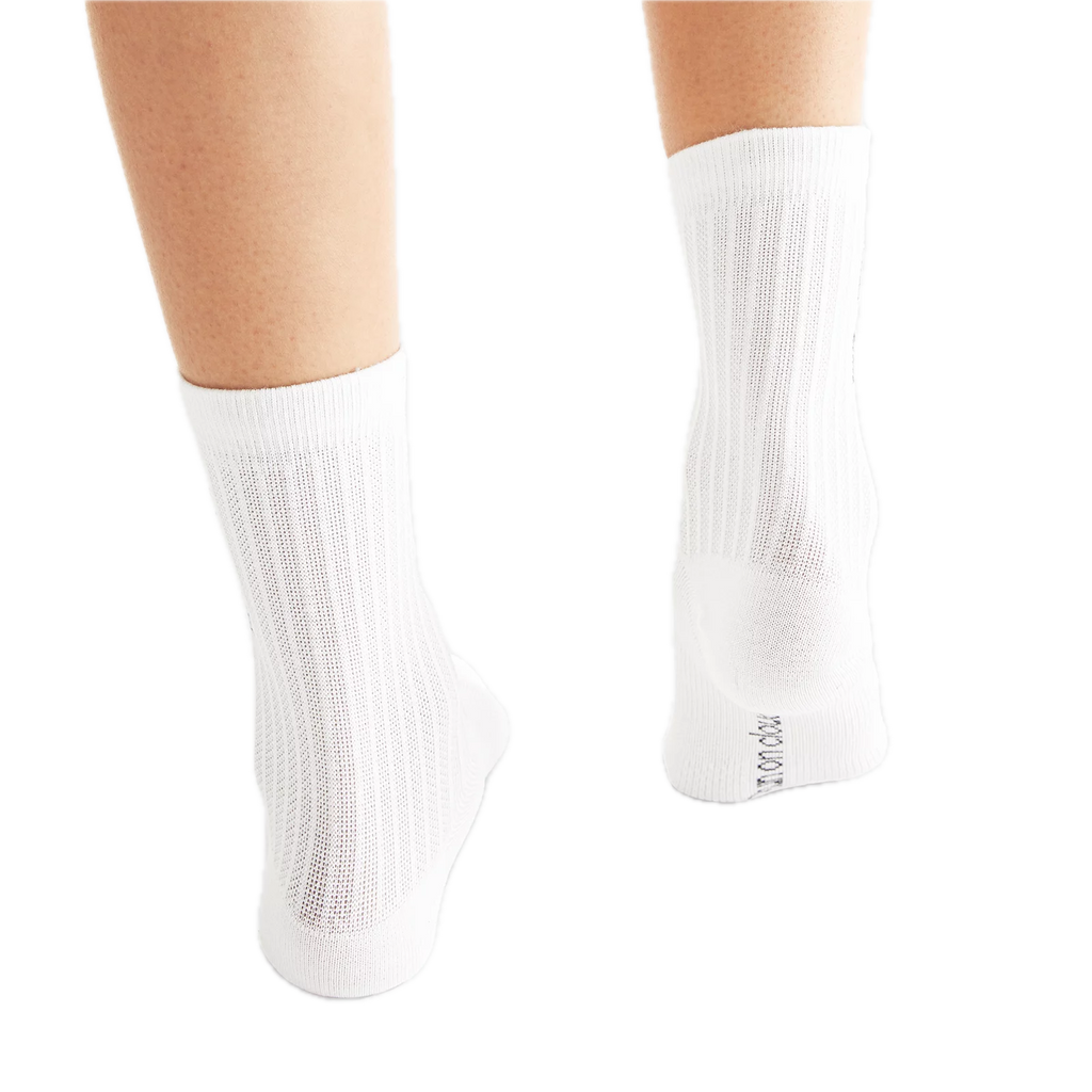 Lot de 3 paires de chaussettes à logo blanches