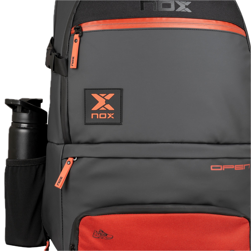Luxury Open Backpack Black/Red