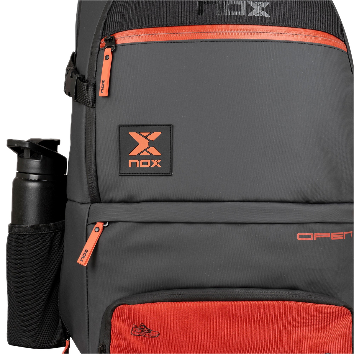 Luxury Open Backpack Black/Red