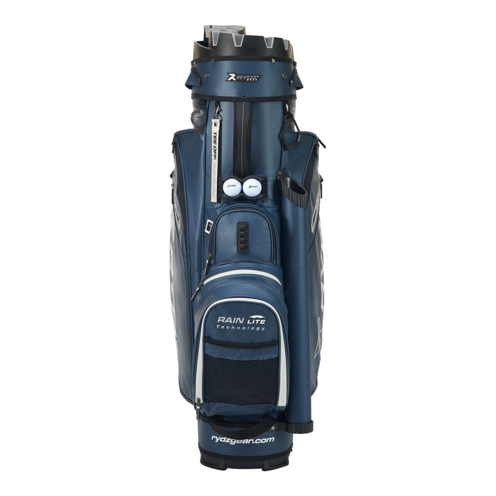 Lucky Nine Water-Resistant Cart Bag Navy/Silver