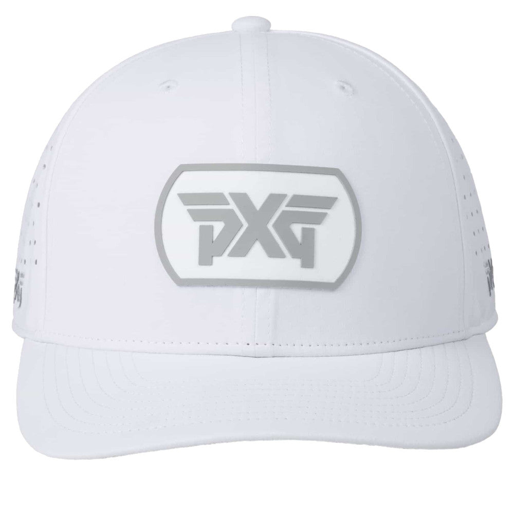 Men's Dog Tag Snapback Cap White/Grey