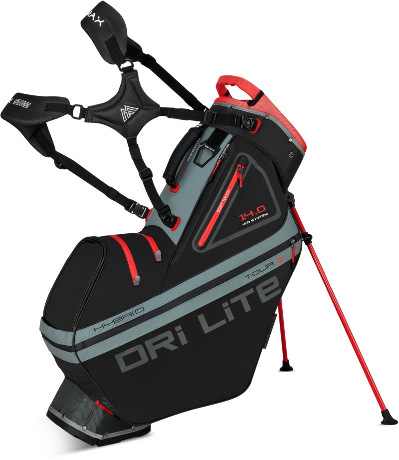 Dri Lite Hybrid Tour 2 Stand Bag Black
