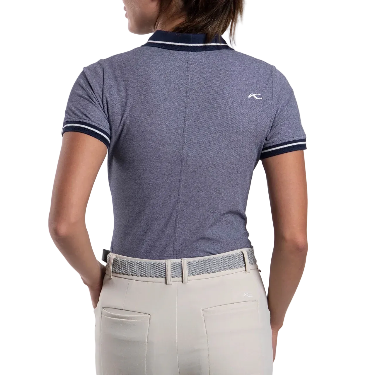 Sanna 2.0 Polo Damen Atlanta Blau/Weiss
