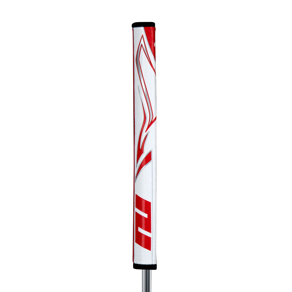 Grip de putter Zenergy Flatso 1.0 blanc-rouge