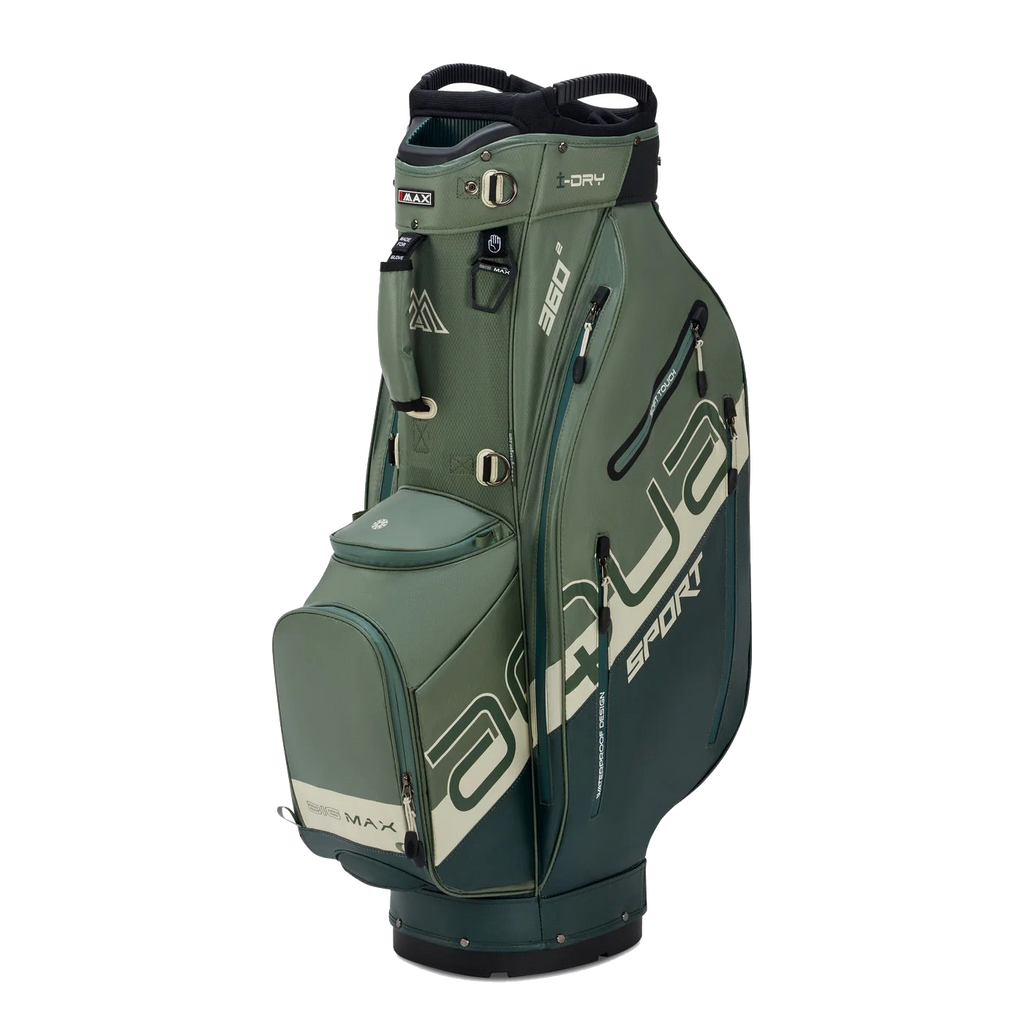 Aqua Sport 360² Cartbag Forest Green/Olive/Weiss
