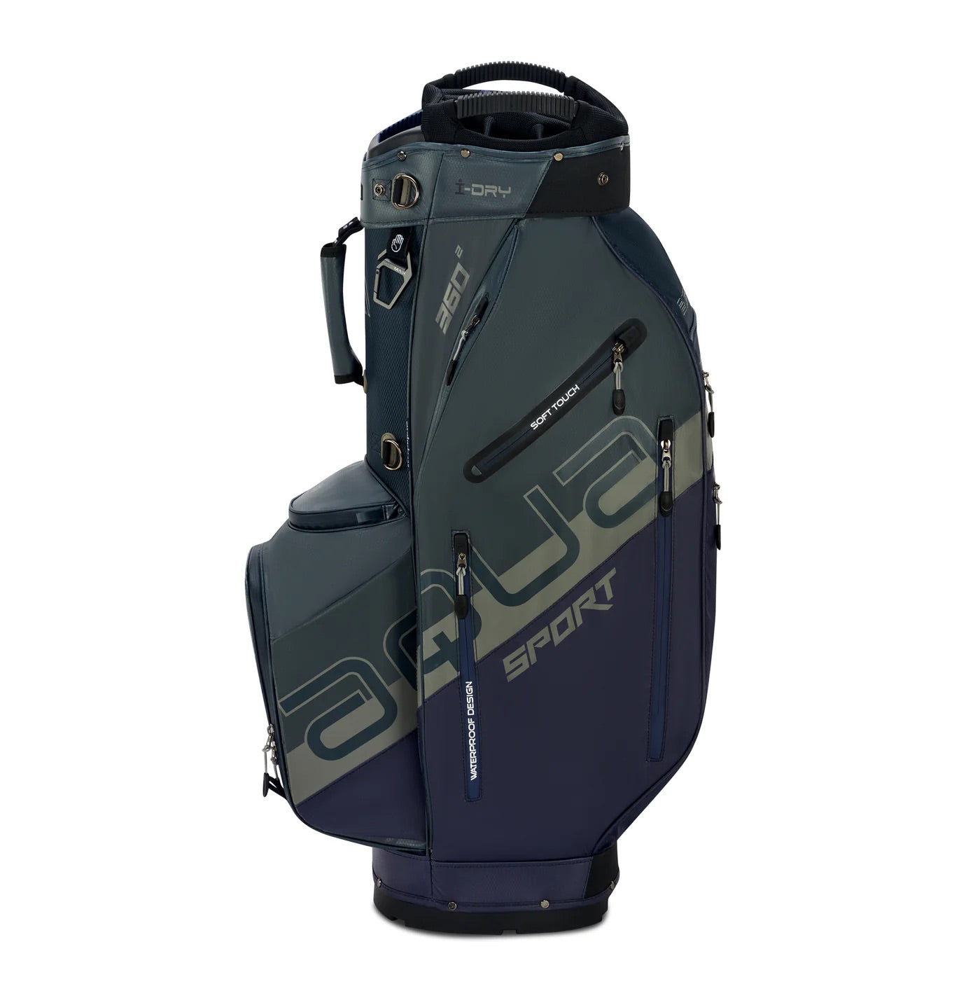 Aqua Sport 360² Cart Bag Steel Blue/Blueberry/Grey