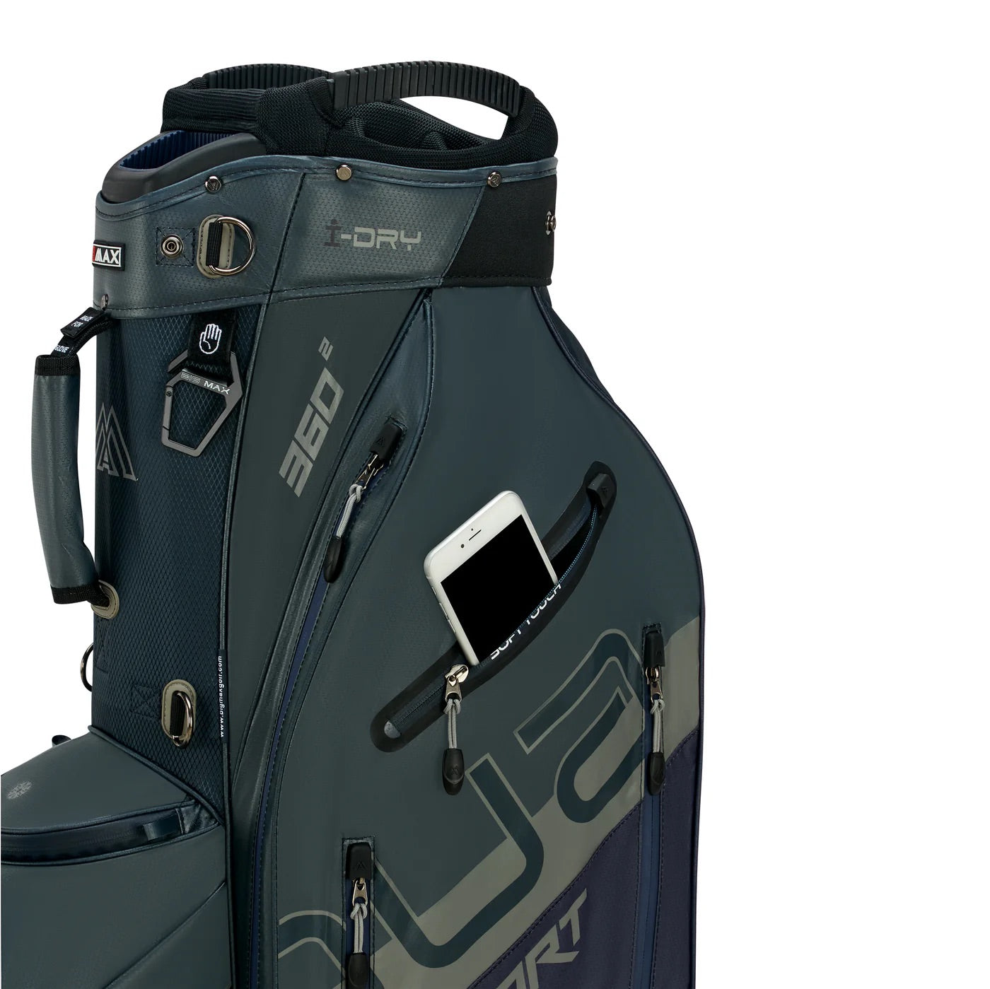 Aqua Sport 360² Cart Bag Steel Blue/Blueberry/Grey