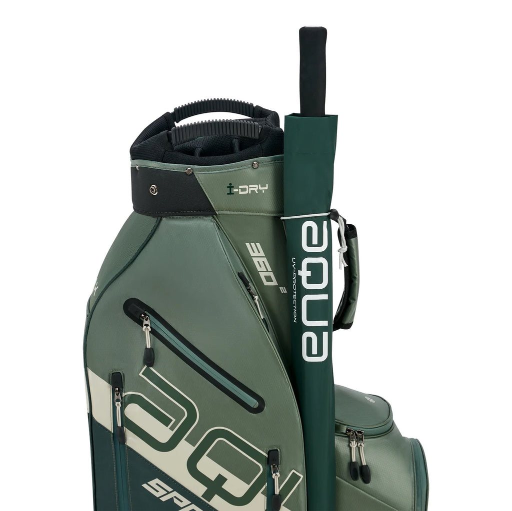 Aqua Sport 360² cart bag Forest Green/Olive/White