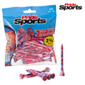 Pride Novelty Holztees Paint Splatter Pink/Schwarz 2 3/4" 45er Pack