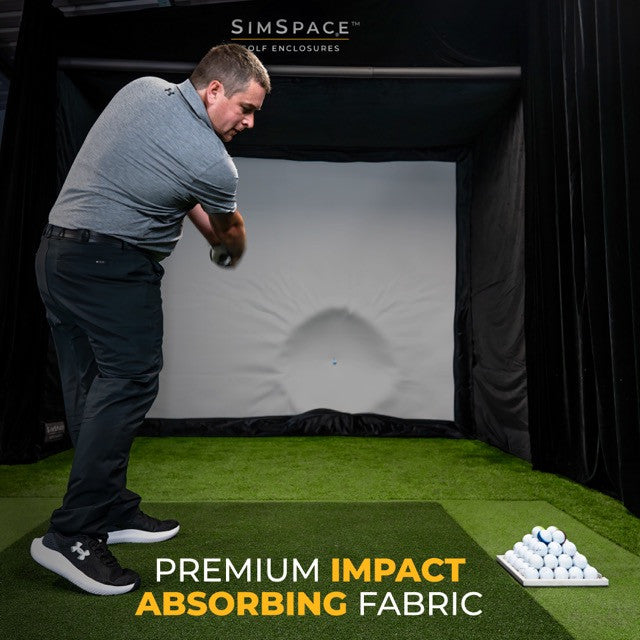 Golfsimulator Enclosure UltraMAX Grau 2,6 x 2,5 x 1,5 m