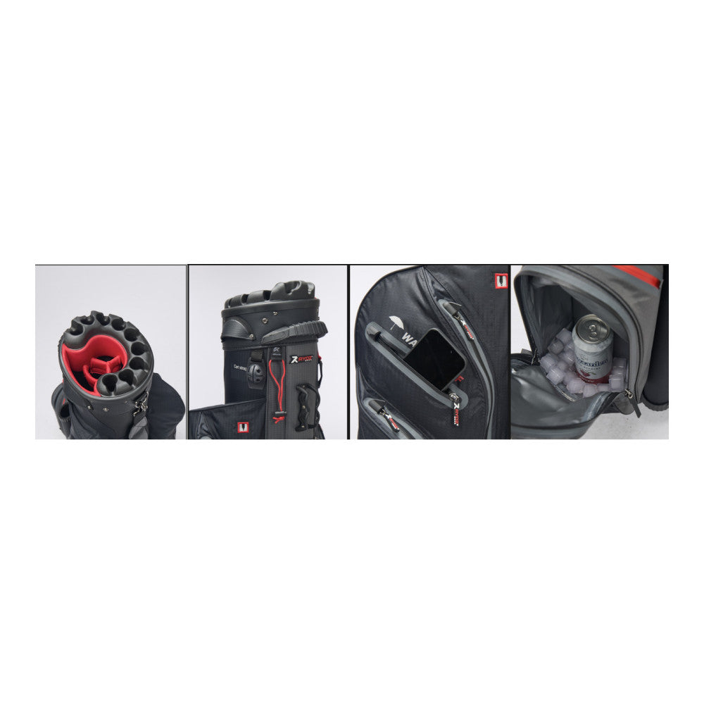 Skip Q9 Waterproof Cartbag Schwarz/Charcoal