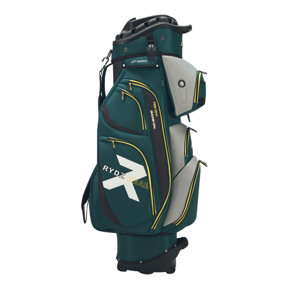 Speedy B. Q14 Cart Bag Green/Silver/Gold