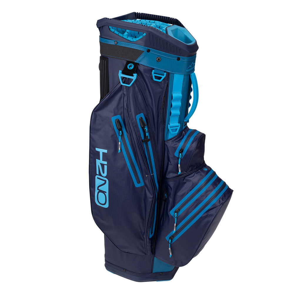 H2NO Lite Waterproof Cart Bag Navy/Surf/Oasis