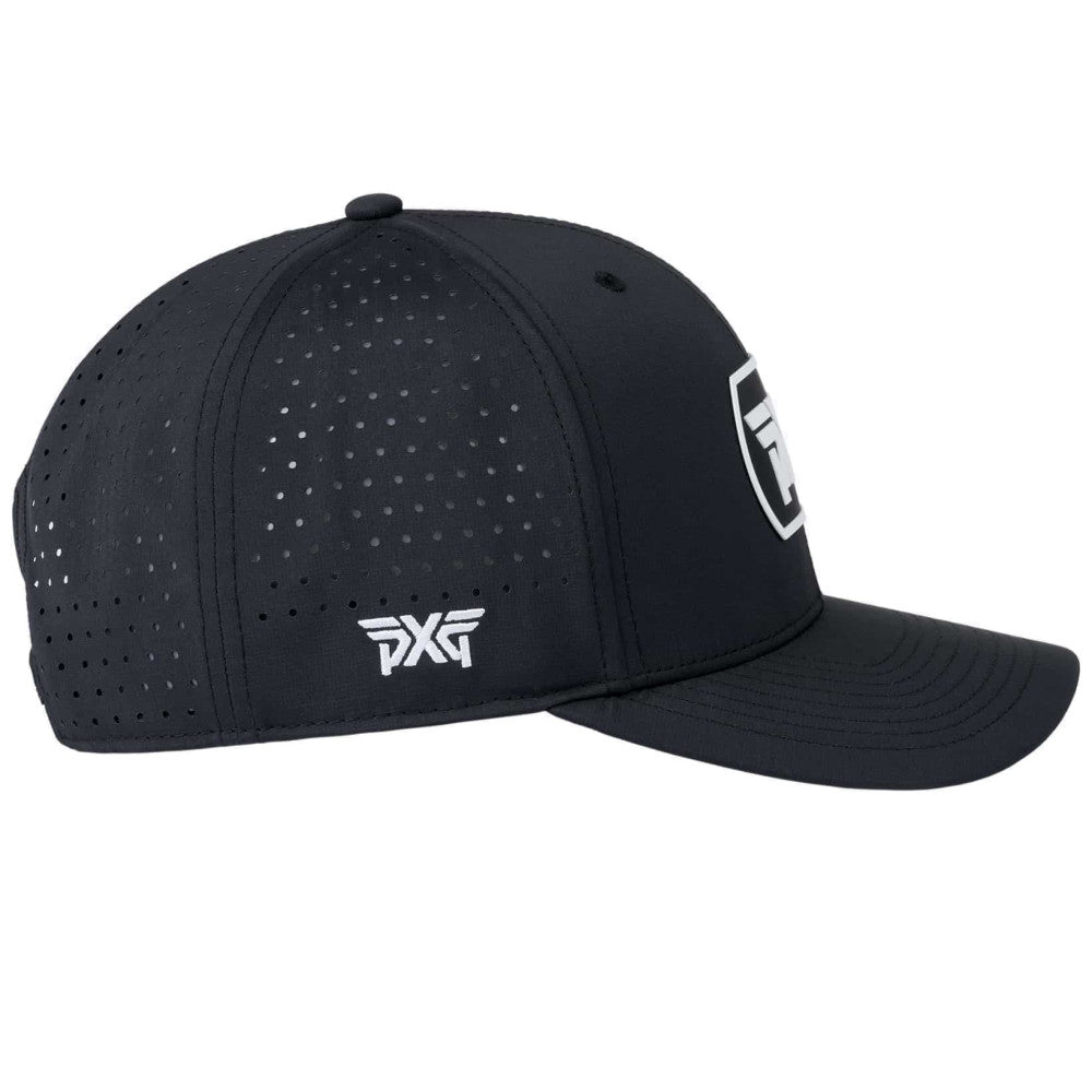 Dog Tag Snapback Cap Herren Schwarz/Weiss