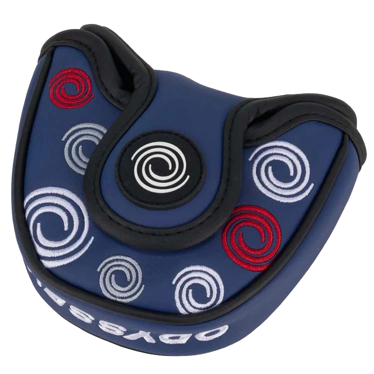 Copritesta per putter con motivo a spirale blu navy