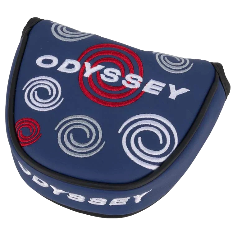 Copritesta per putter con motivo a spirale blu navy