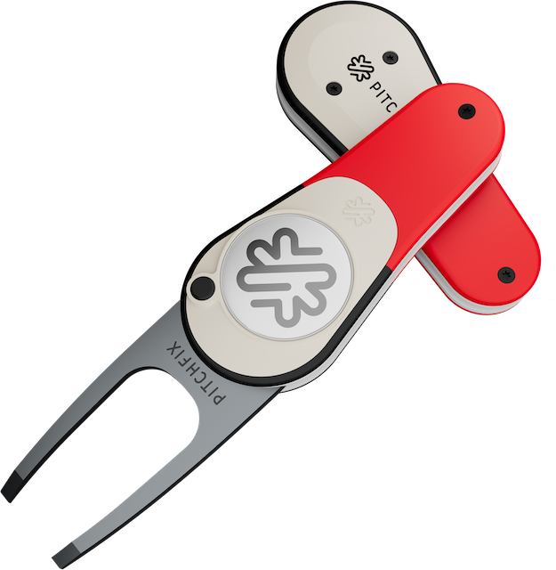 Pitchfix The Icon Divot Tool Red