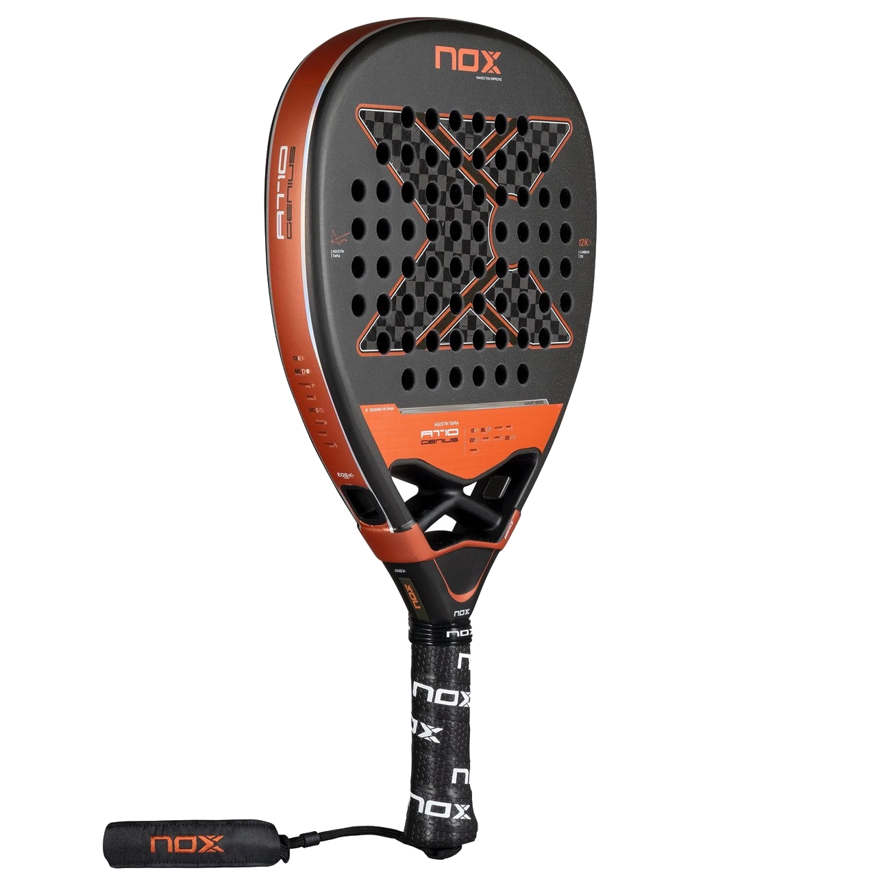 Racchetta da padel AT10 GENIUS ATTACK 12K di Agustin Tapia