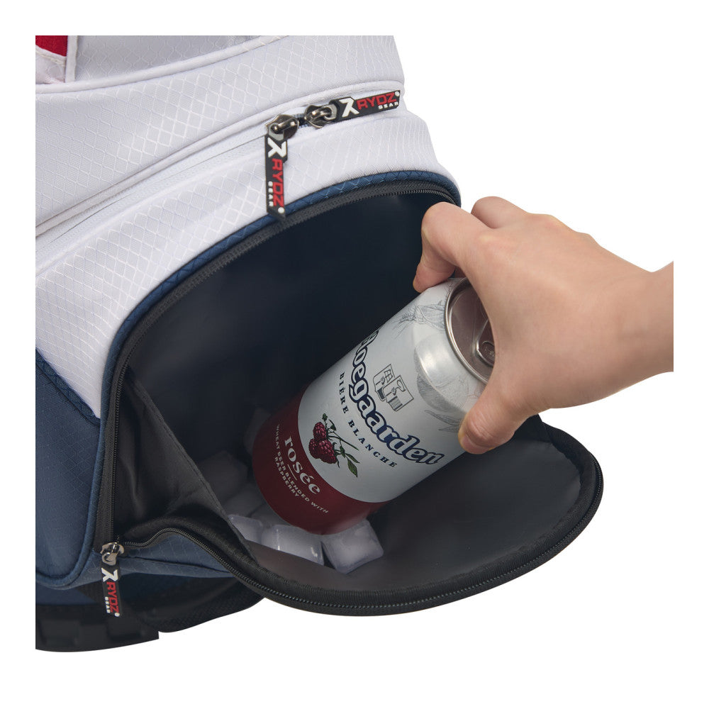 Firestarter Cart Bag Navy/White/Red