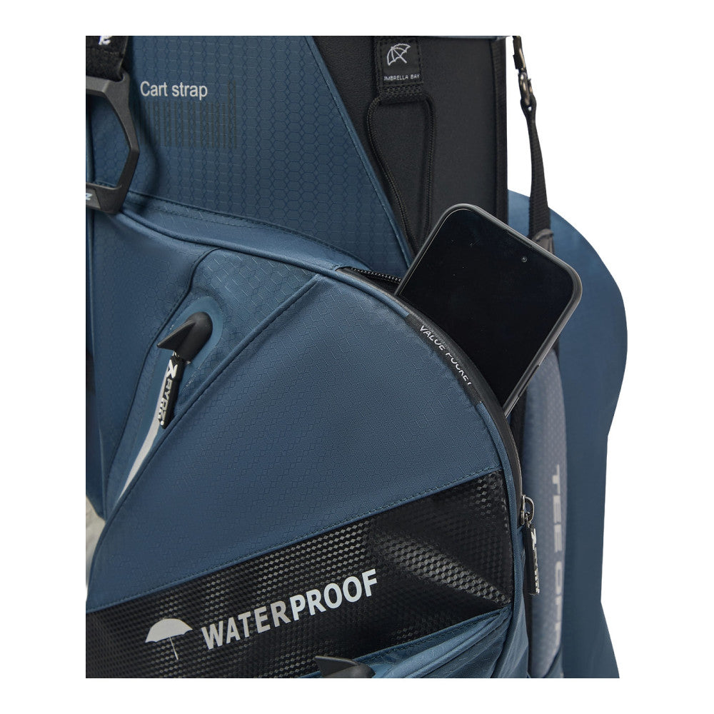 Navigator QO14 Waterproof Cart Bag Navy/Silver