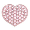 Marqueur de balle Heart Swarovski Crystal cœur rose clair