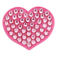 Heart Swarovski Crystal Ball Marker Dark Pink Heart