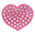 Heart Swarovski Crystal Ball Marker Dark Pink Heart