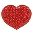 Heart Swarovski Crystal Ball Marker Red Heart