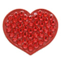 Heart Swarovski Crystal Ball Marker Red Heart