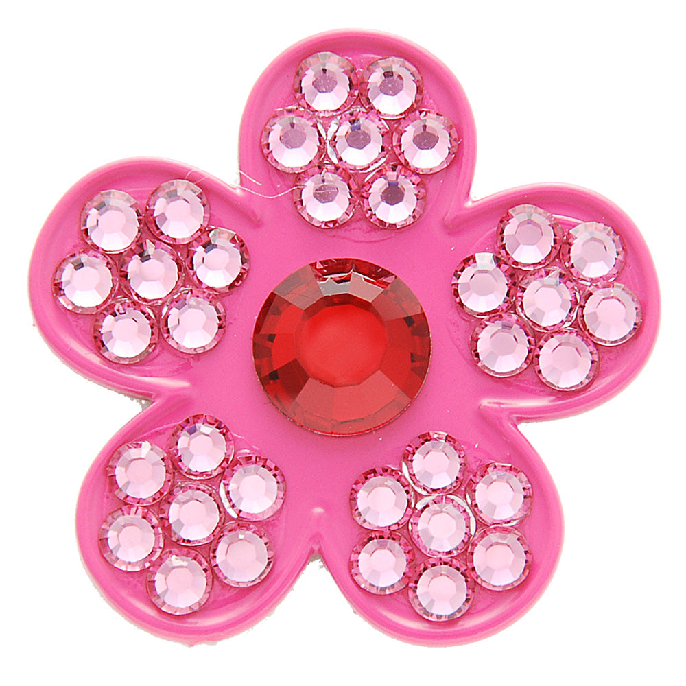 Flowers Swarovski Crystal Ballmarker Pink-Rot