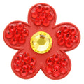 Flowers Swarovski Crystal Ball Marker Red-Yellow