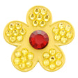 Flowers Swarovski Crystal Ballmarker Gelb-Rot