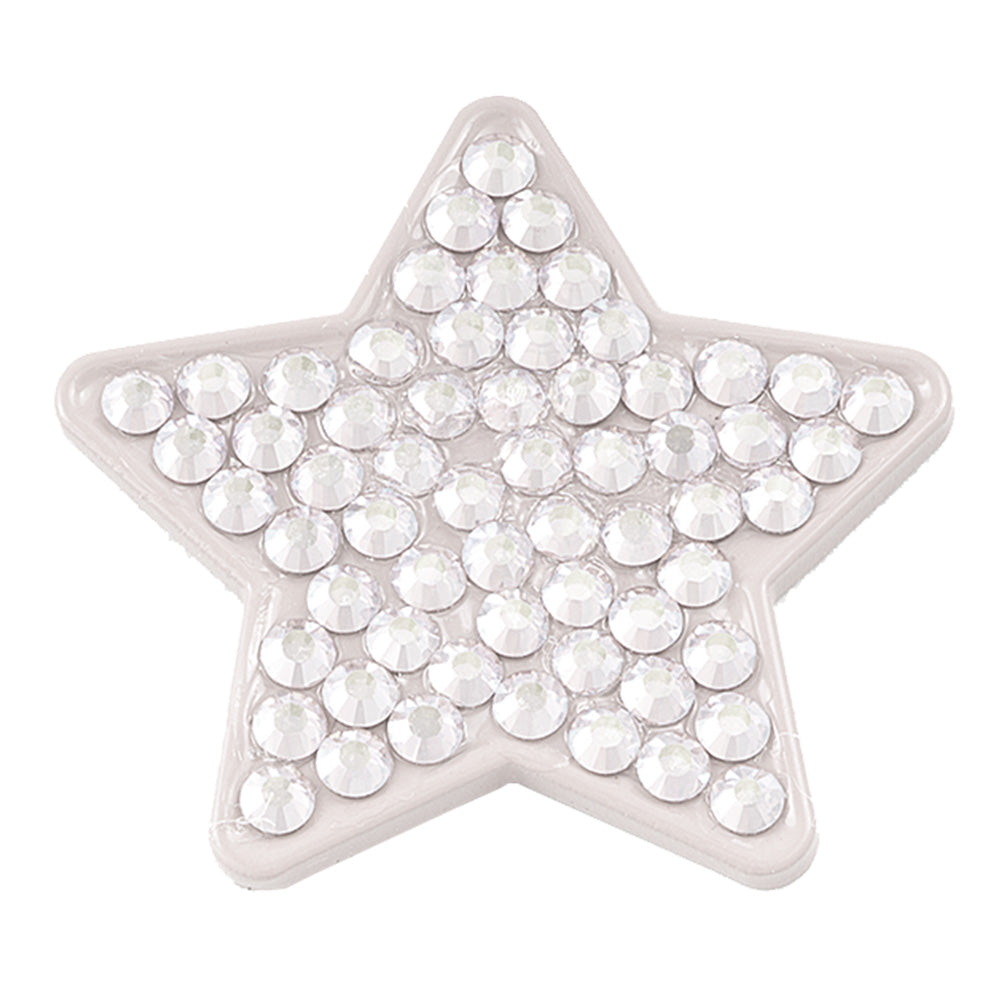Marqueur de balle Stars Swarovski Crystal étoile blanche