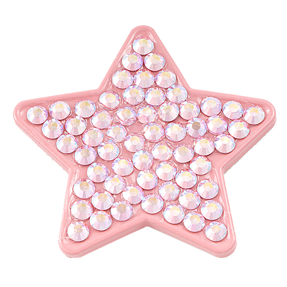 Marqueur de balle Stars Swarovski Crystal étoile rose