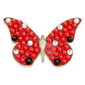 Style Swarovski Crystal Ballmarker Schmetterling Rot