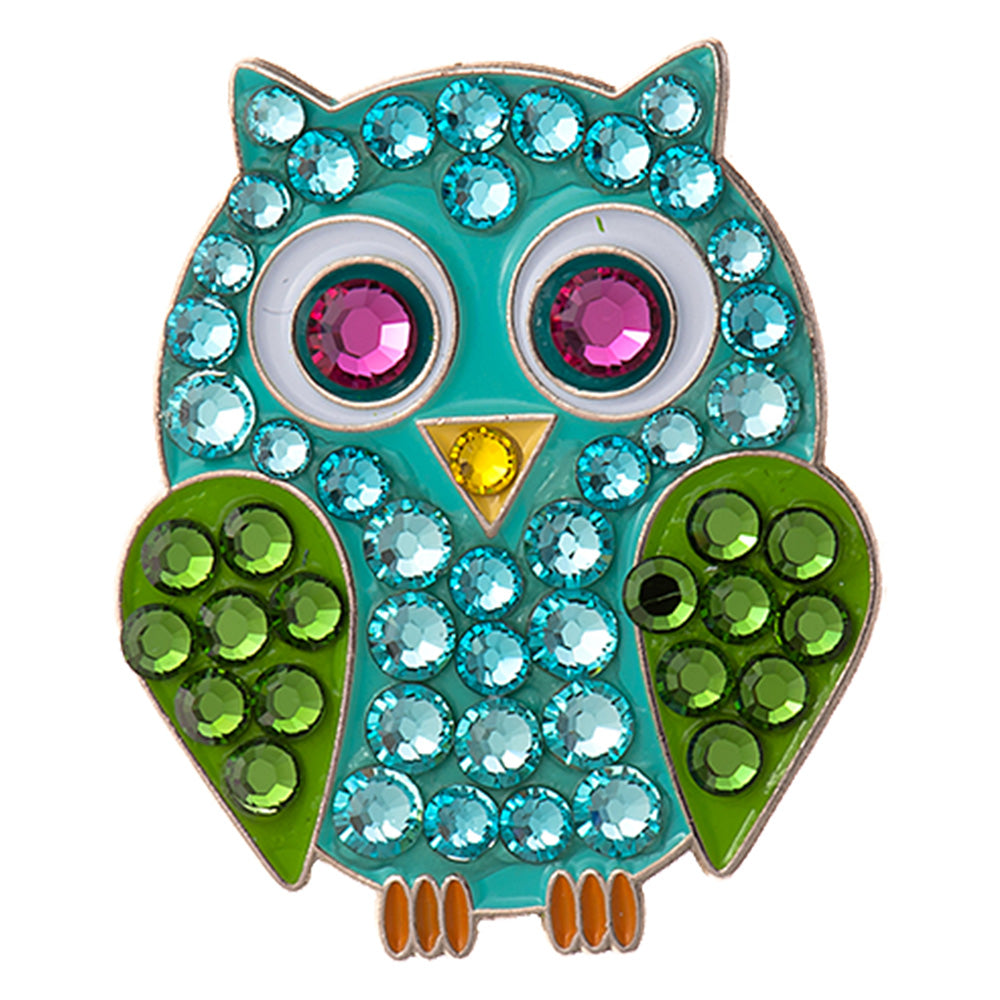 Style Swarovski Crystal Ballmarker Eule Blau