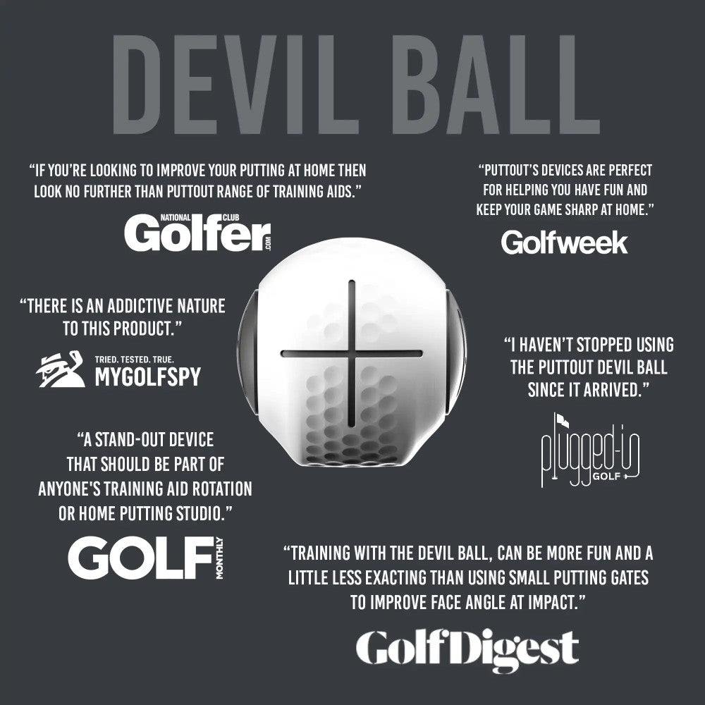 Balles d’entraînement au putting Devil Ball lot de 2