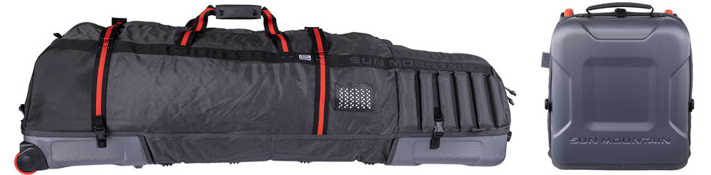 Housse de voyage Kube pour sac de golf steel/noir/rouge