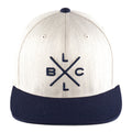 Casquette X Marks Flat Brim Snapback coloris gris clair/marine