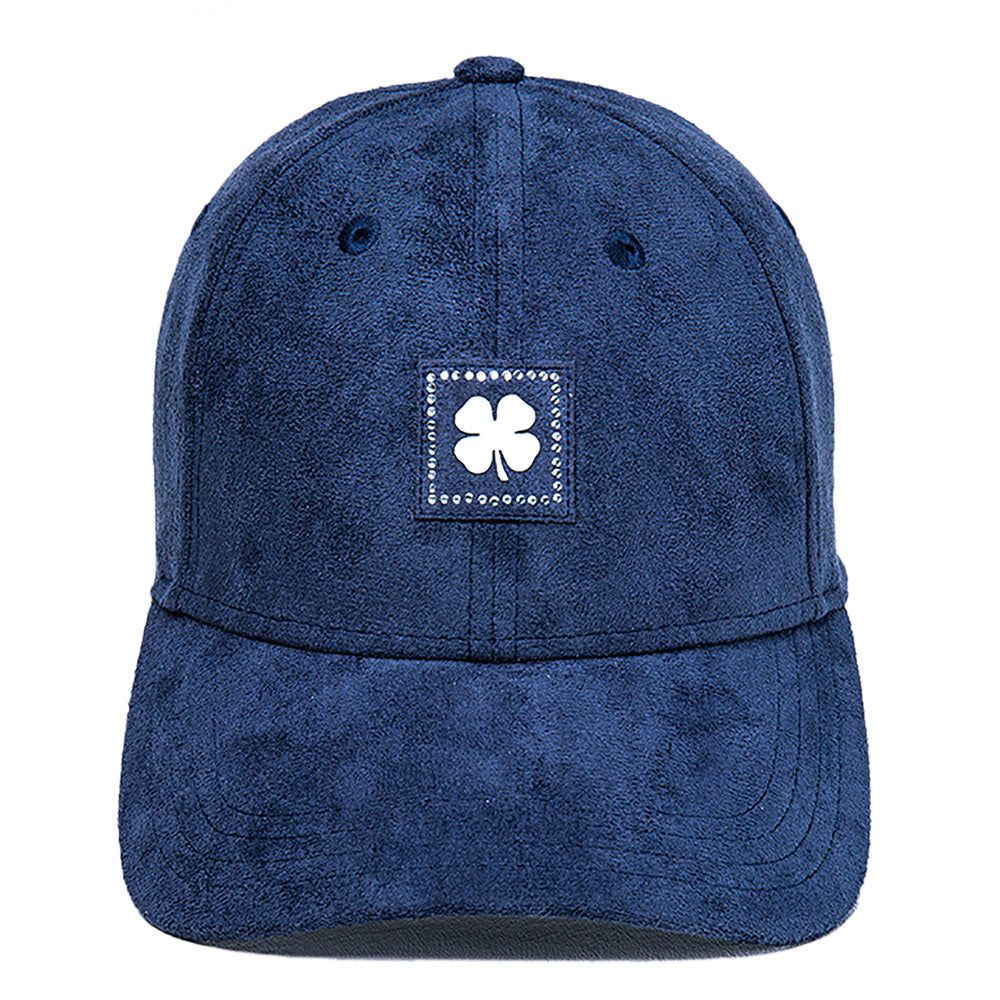 Found Fortune Cap Damen Navy Wildlederoptik