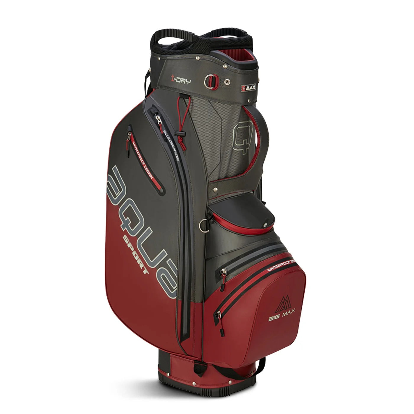 Aqua Sport 4 Cartbag Charcoal/Merlot