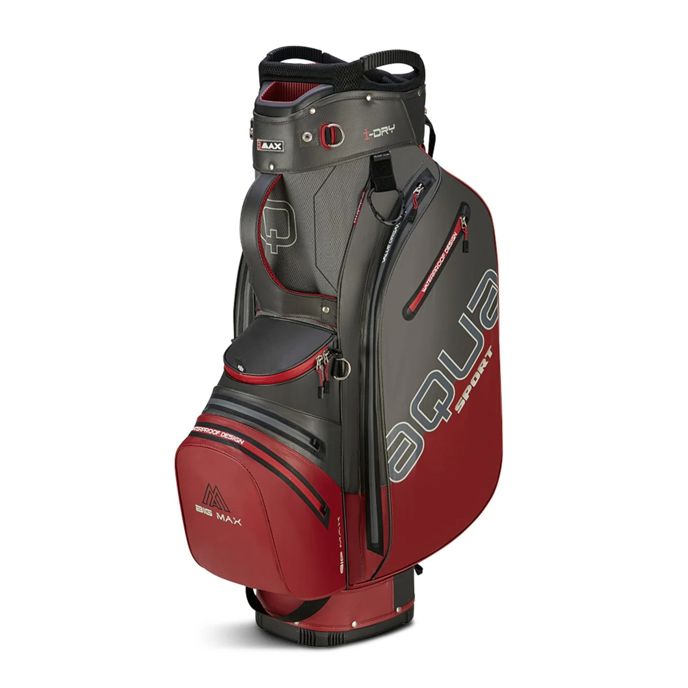 Aqua Sport 4 Cartbag Charcoal/Merlot