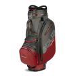 Aqua Sport 4 Cart Bag Charcoal/Merlot