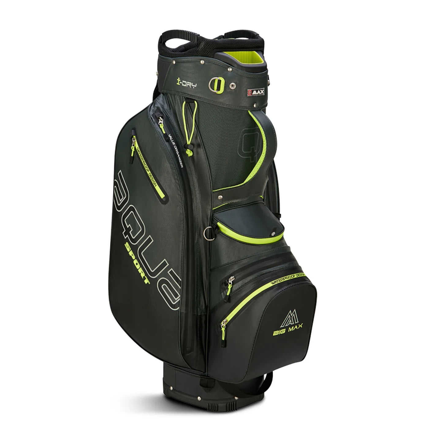 Aqua Sport 4 Cartbag Forest Green/Black/Lime