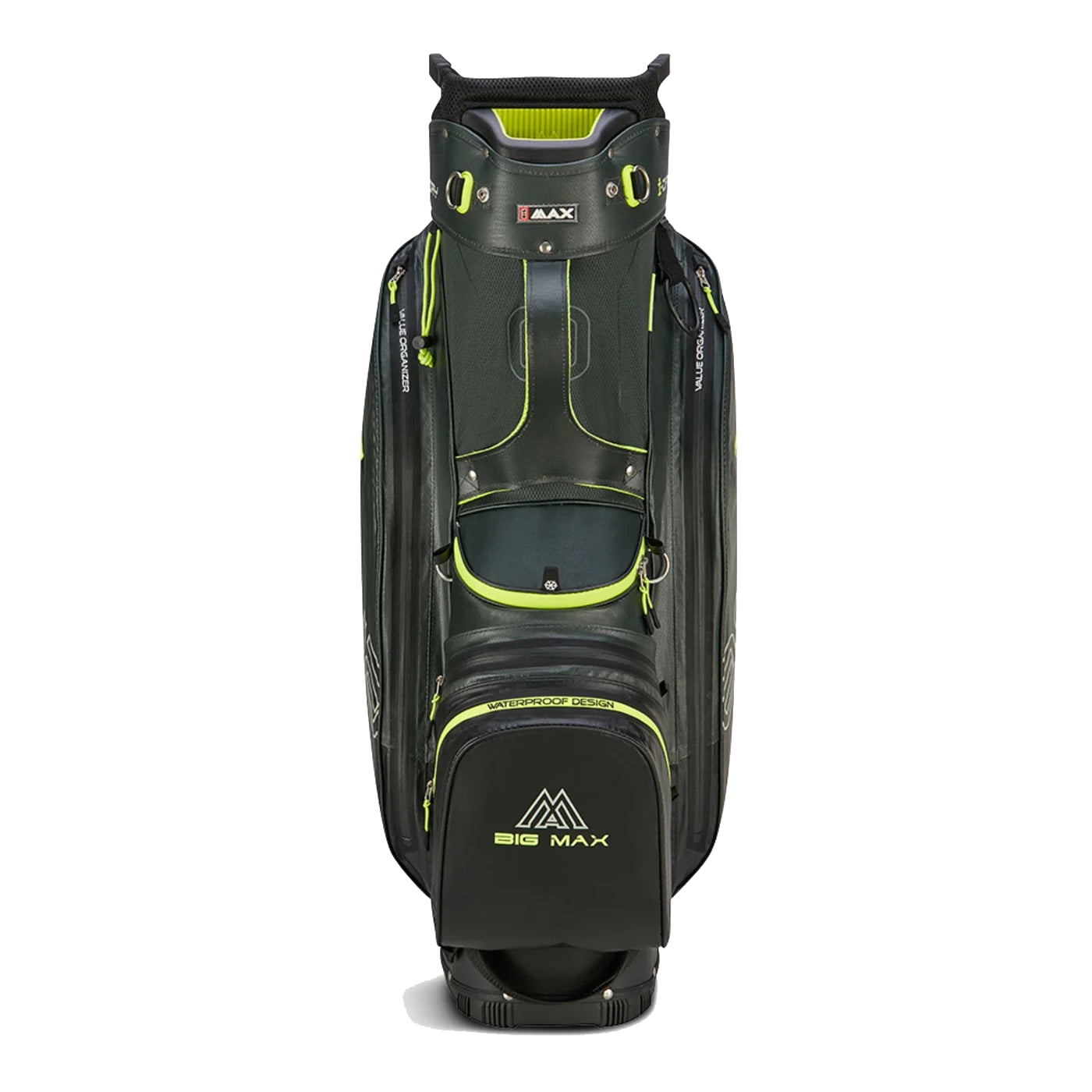 Aqua Sport 4 Cart Bag Forest Green/Black/Lime