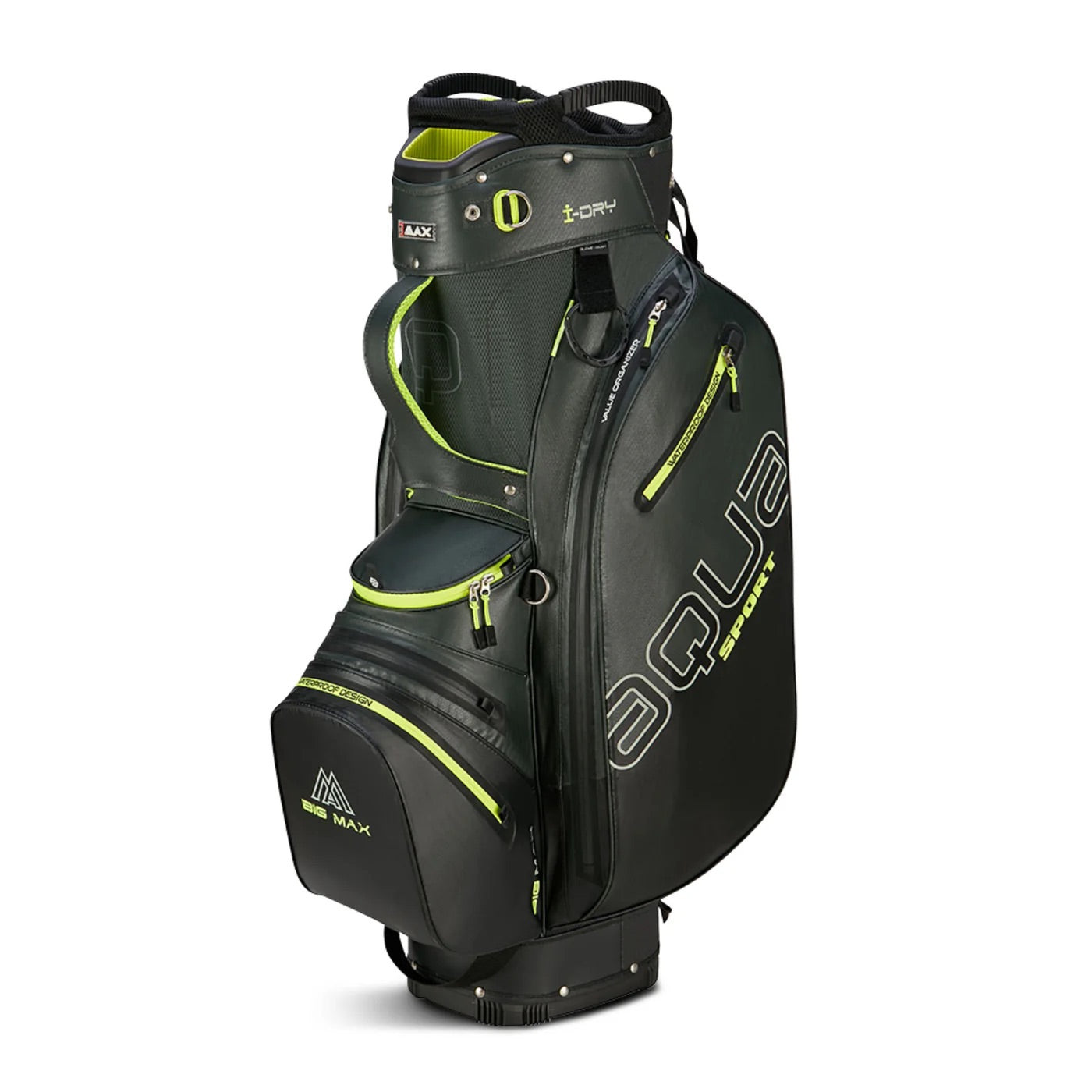 Aqua Sport 4 Cartbag Forest Green/Black/Lime